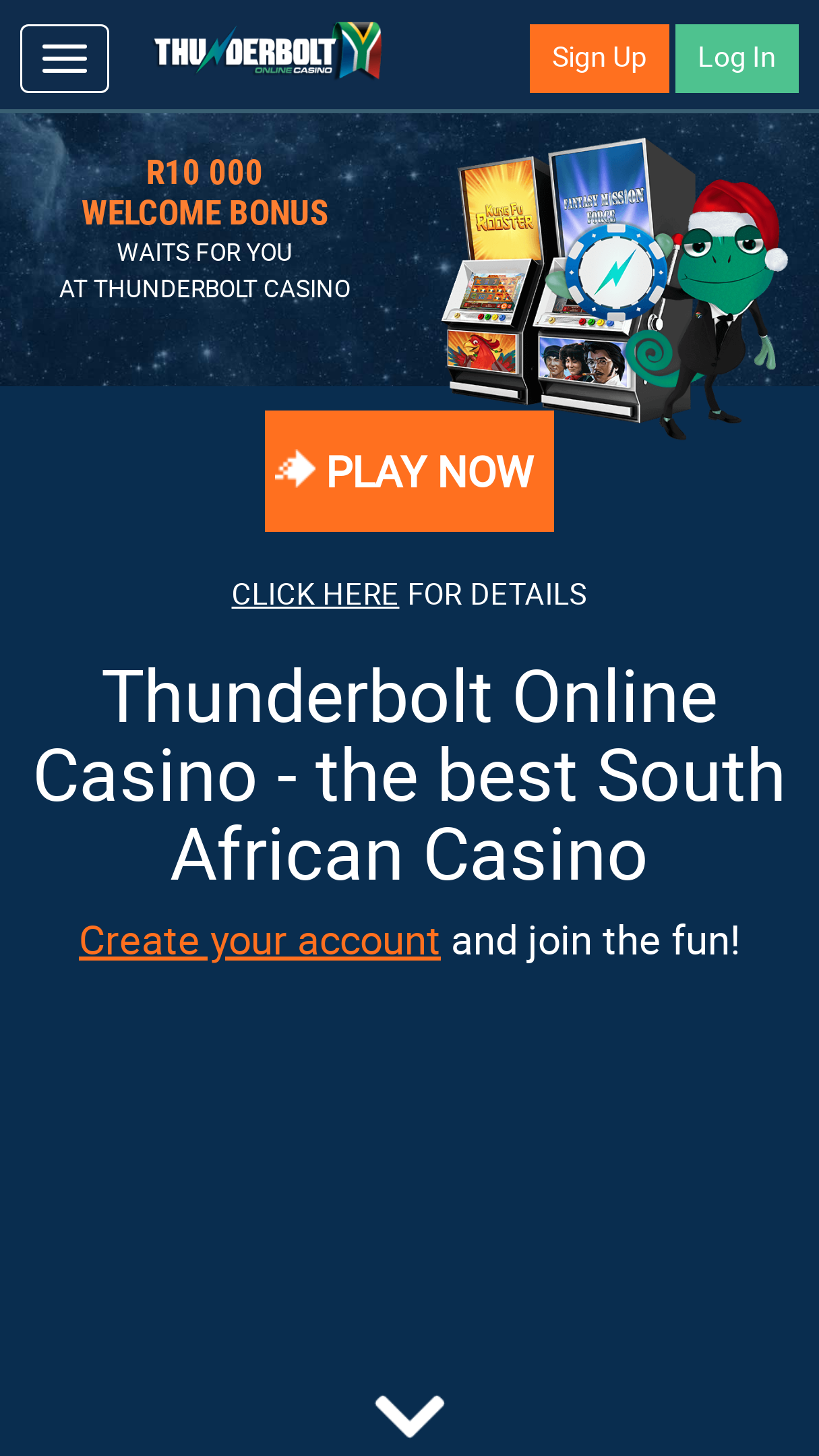 Thunderbolt Casino App Download for Android (.apk) & iPhone