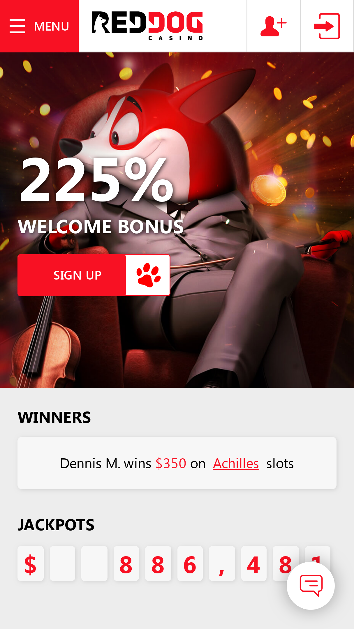 red dog casino banking