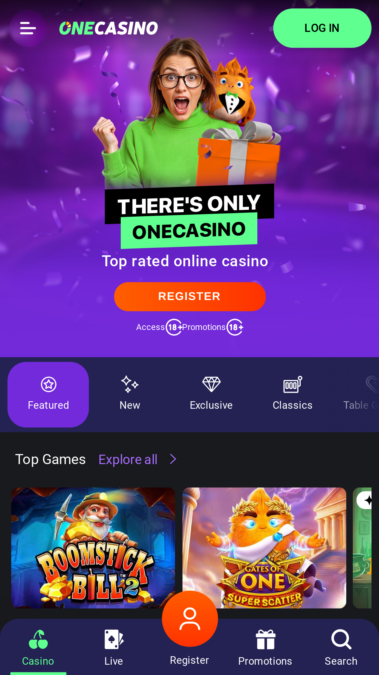 One casino online