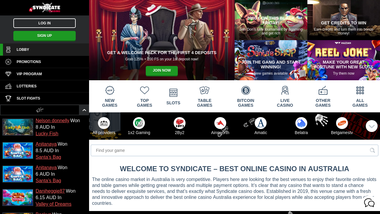 Syndicate casino welcome bonus