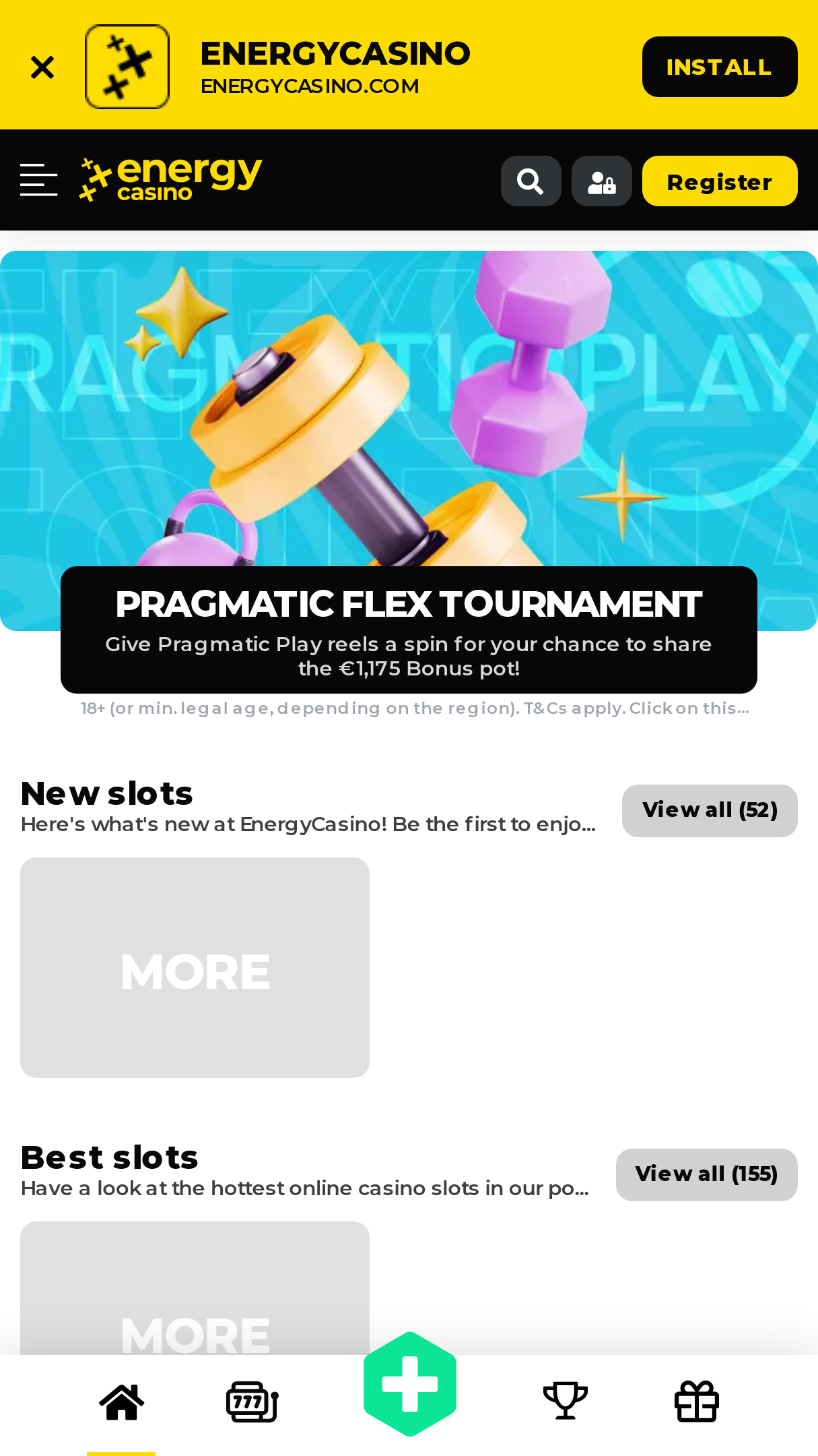 Energy Casino screenshot