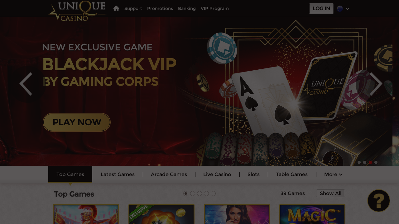 App Unique Casino casuale Suggerimento