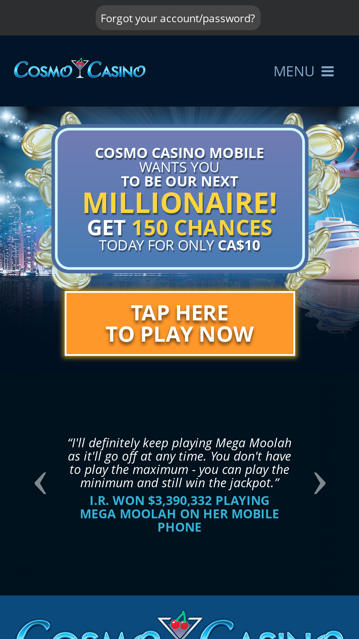 play cosmo casino review