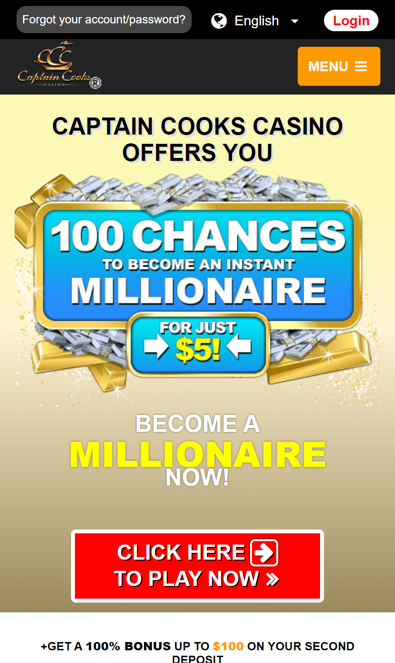 Captain Cooks Casino Mobile