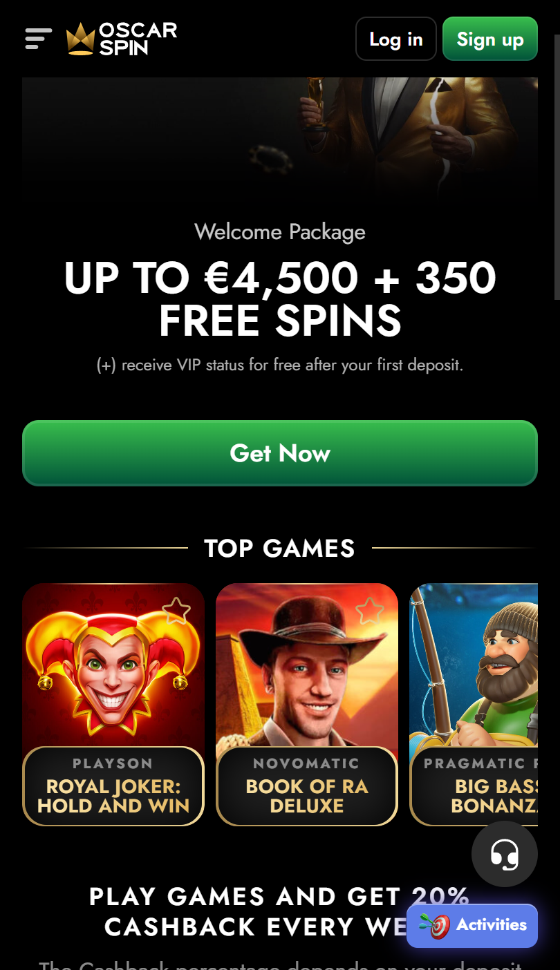 Oscar Spin App Review — Oscar Spin Casino Instant Games for Quick Play