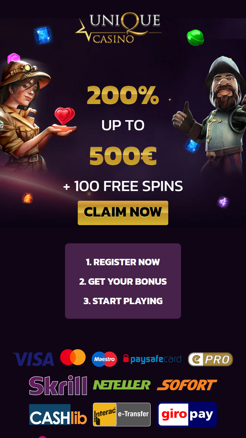 Unique casino bonus