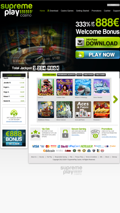 Supreme play casino no deposit bonus