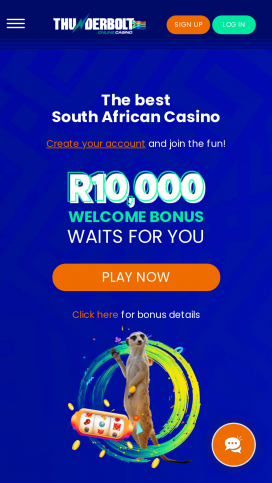 Thunderbolt Casino Apps Homepage