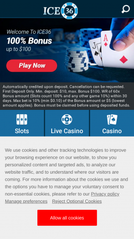 Ice36 Casino Apps Homepage