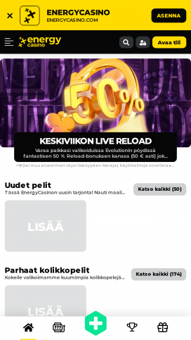 EnergyCasino Apps Homepage