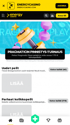 EnergyCasino Apps Homepage
