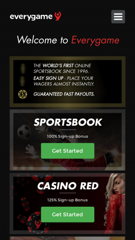 Everygame Apps Homepage