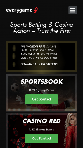 Everygame Apps Homepage