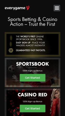 Everygame Apps Homepage
