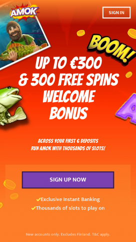 Amok Casino Apps Homepage
