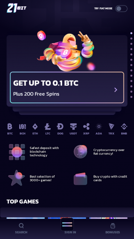 21Bit Casino Apps Homepage
