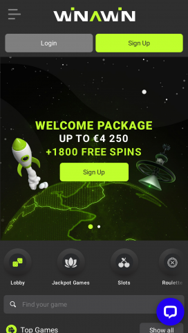 Winawin Casino Apps Homepage