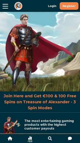 Alexander Casino-apper Homepage
