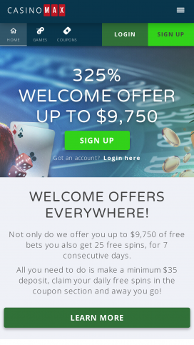 Casino Max Apps Homepage