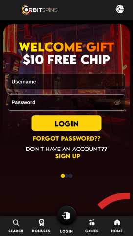 Orbit Spins App Homepage