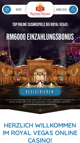 Royal Vegas Apps Homepage