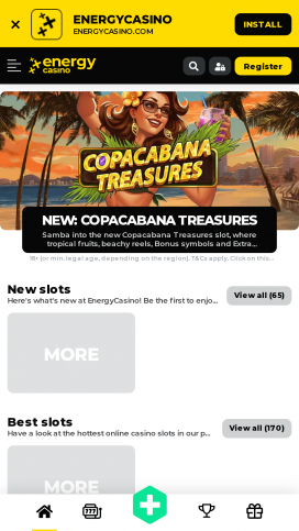EnergyCasino Apps Homepage