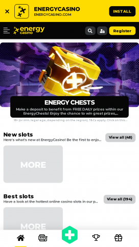 EnergyCasino Apps Homepage