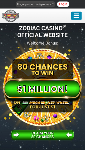 Zodiac Casinos Homepage