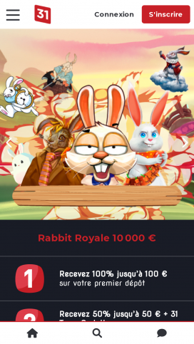 Lucky31 Casino Apps Homepage