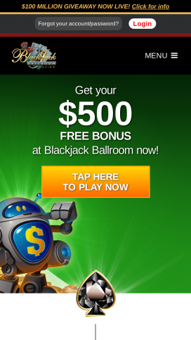 BlackJack Ballroom Casino Apps Homepage