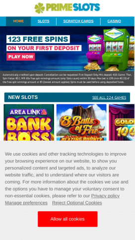 Prime Slots Casino Apps Homepage