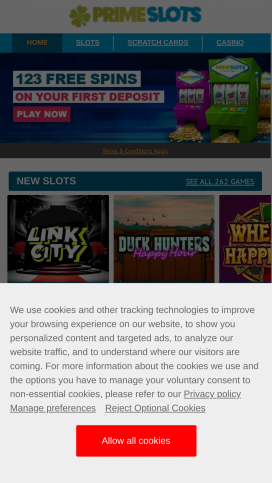 Prime Slots Casino Apps Homepage