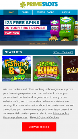 Prime Slots Casino Apps Homepage