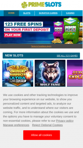 Prime Slots Casino Apps Homepage
