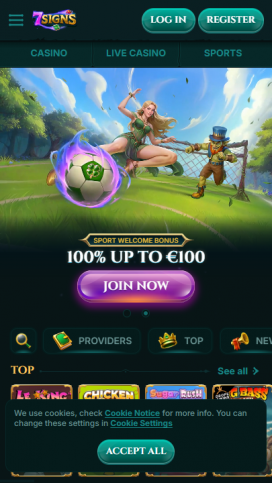 7Signs Casino Apps Homepage