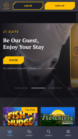 21Casino Apps Homepage