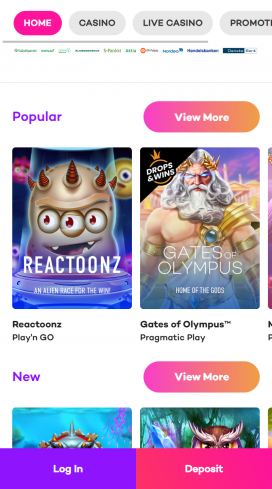 21.com Casino Apps Homepage