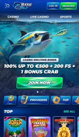 BassBet Apps Homepage