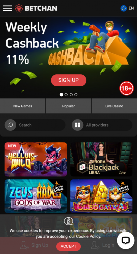 Casino Betchan Apps Homepage