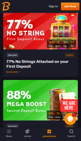 Blaze Spins Casino Apps Homepage