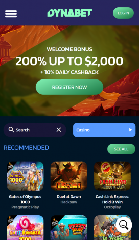 Dynabet Apps Homepage