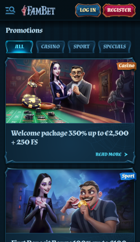 FamBet Apps Homepage