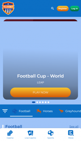 FeliceBet Apps Homepage
