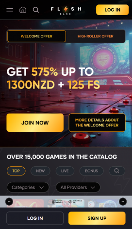 FlashDash Casino Apps Homepage
