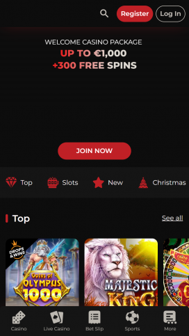 GodOfCasino Apps Homepage