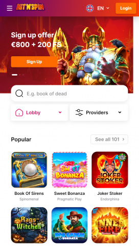 HitnSpin Apps Homepage
