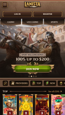Lanista Casino Apps Homepage