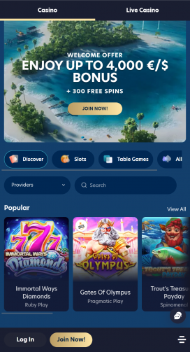Lucky Dreams Casino Apps Homepage