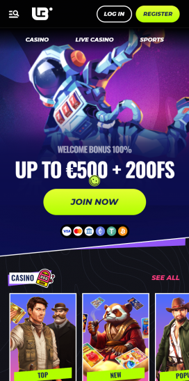 Lunubet Casino Apps Homepage