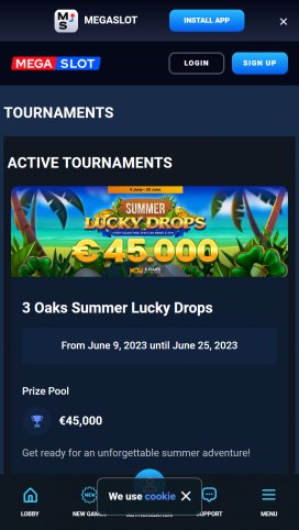 Megaslot Apps Homepage